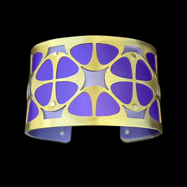 VIOLET CUFF TWO-TONE SMALL BRASS