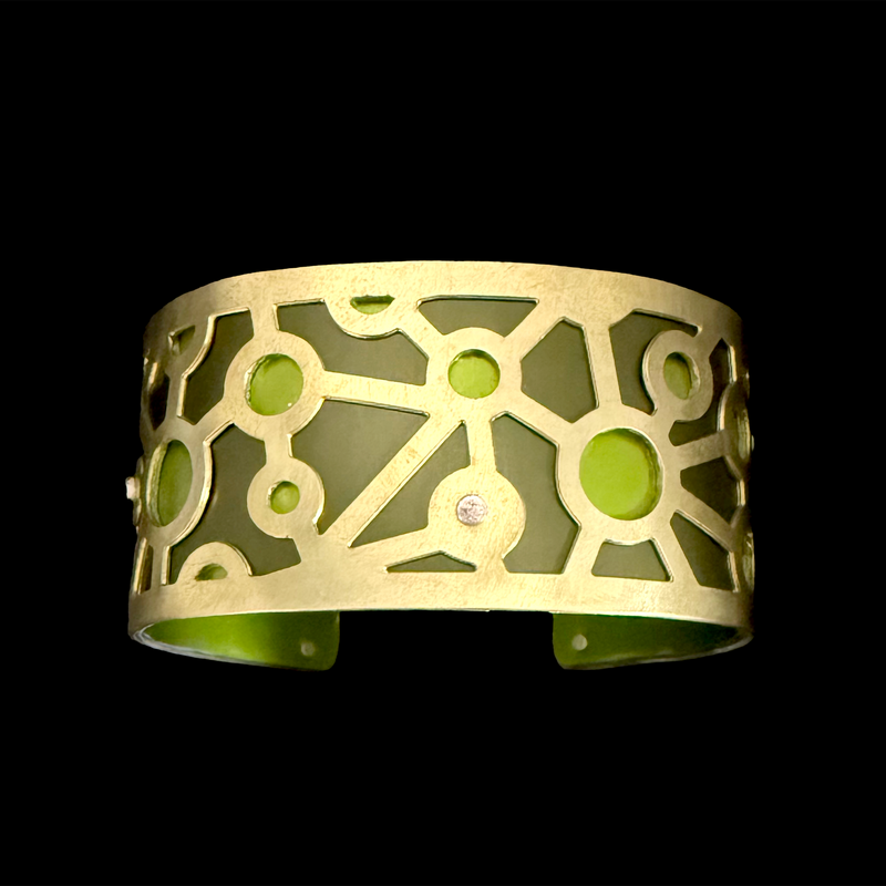 ATOMS CUFF TWO-TONE SMALL BRASS