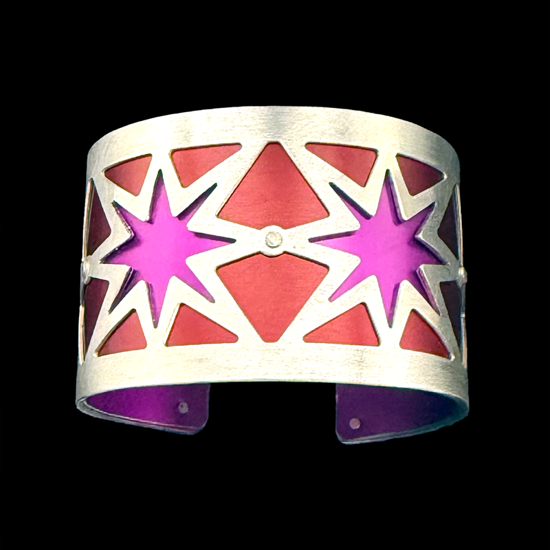 SUPERSTAR CUFF TWO-TONE MEDIUM BRASS