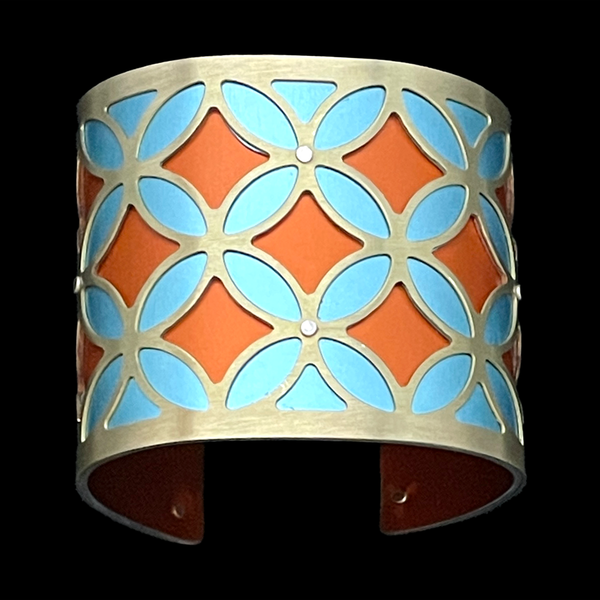 BINGO CUFF TWO-TONE LARGE BRASS