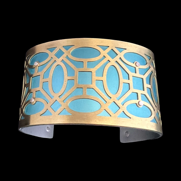 HOLLYWOOD REGENCY CUFF MEDIUM BRASS