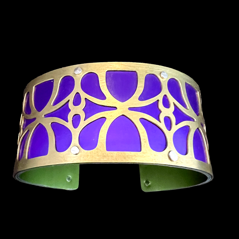 BRASS PETAL CUFF SMALL