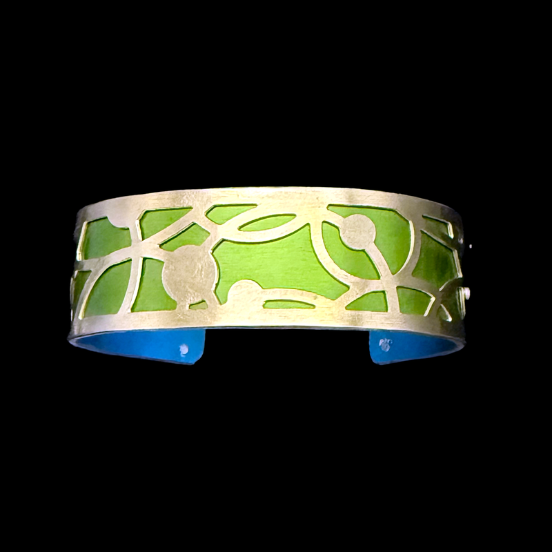 CROP CIRCLES CUFF EXTRA SMALL BRASS