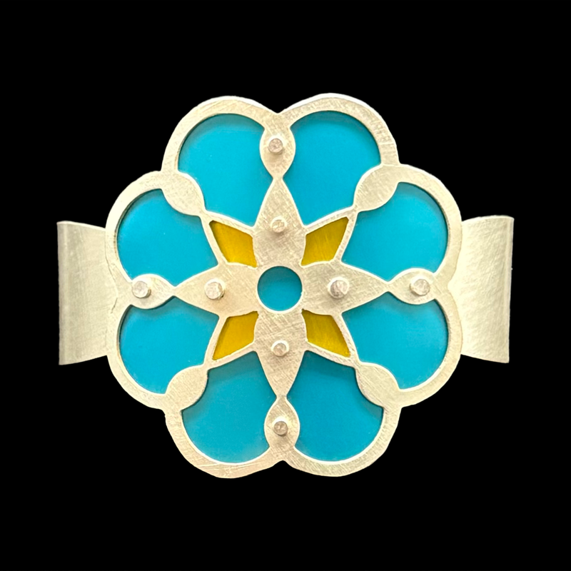 CORSAGE CUFF CHICORY TWO-TONE