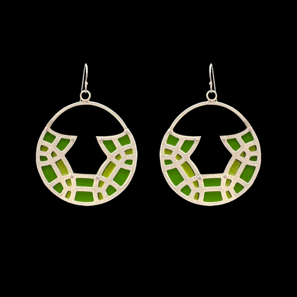 DECO MOD ROUND N ROUND EARRINGS