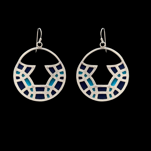 DECO MOD ROUND N ROUND EARRINGS