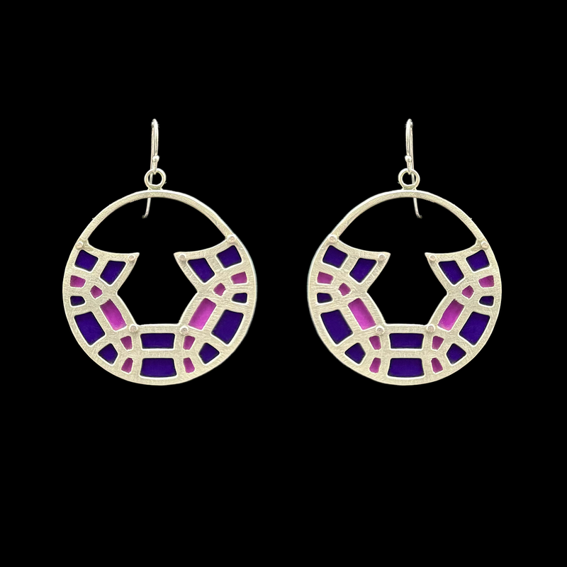 DECO MOD ROUND N ROUND EARRINGS