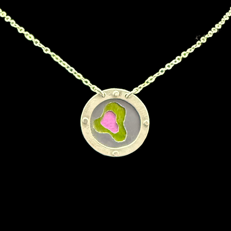 EVERLASTING GOBSTOPPER 3-TONE NECKLACE .75"