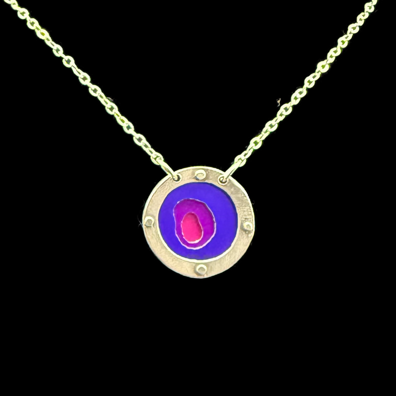 EVERLASTING GOBSTOPPER 3-TONE NECKLACE .75"