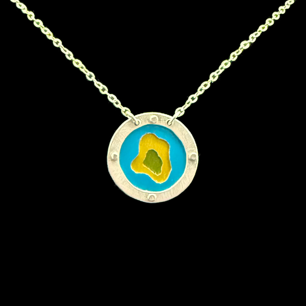 EVERLASTING GOBSTOPPER 3-TONE NECKLACE .75"