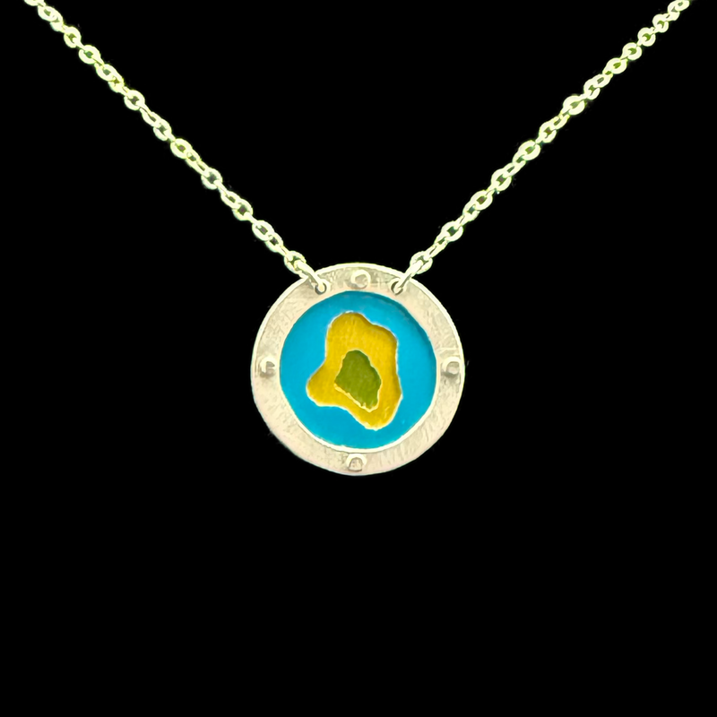 EVERLASTING GOBSTOPPER 3-TONE NECKLACE .75"