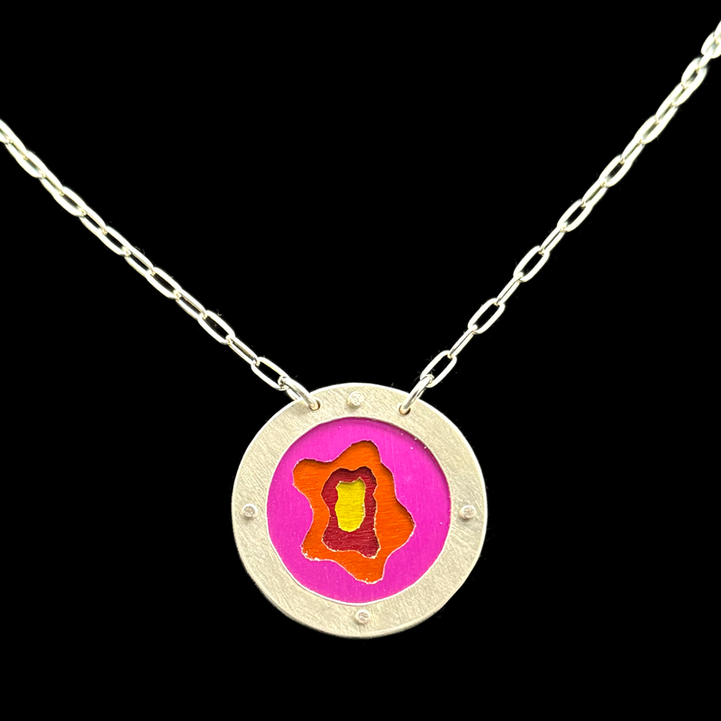 EVERLASTING GOBSTOPPER NECKLACE 1.25" 4-TONE