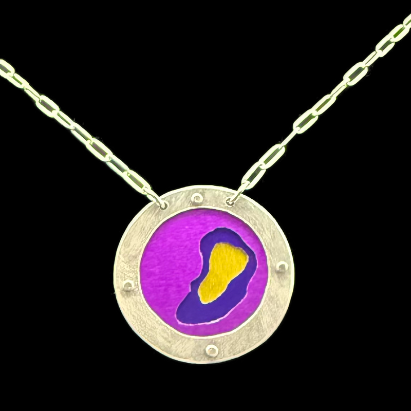 EVERLASTING GOBSTOPPER 3-TONE NECKLACE 1.25"