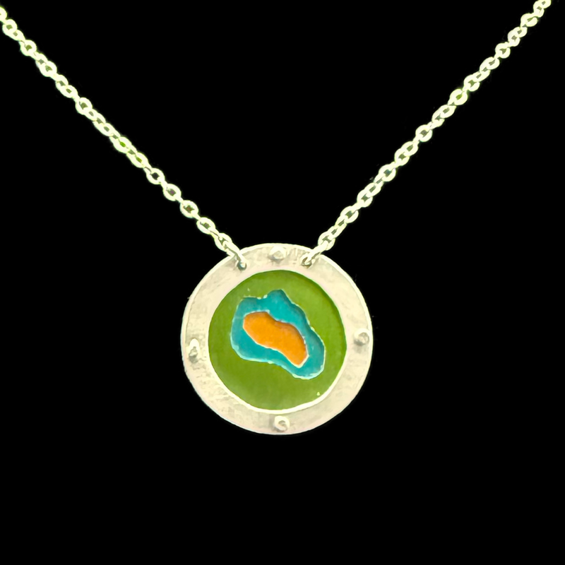 EVERLASTING GOBSTOPPER 3-TONE NECKLACE 1"