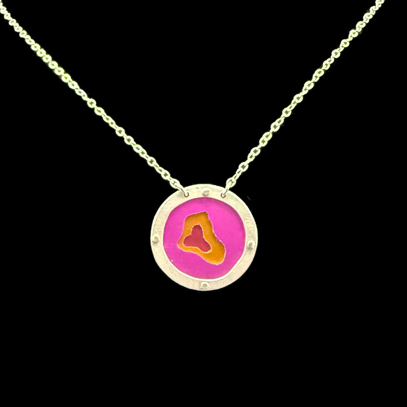 EVERLASTING GOBSTOPPER 3-TONE NECKLACE 1"