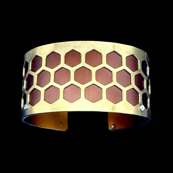 HONEYCOMB CUFF SMALL BRASS