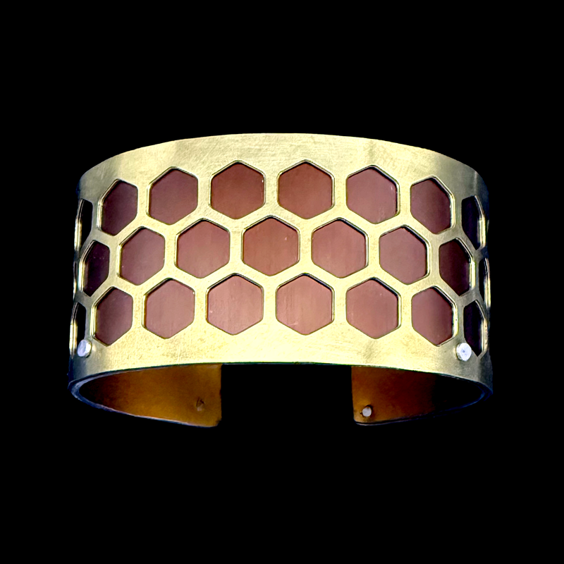HONEYCOMB CUFF SMALL BRASS