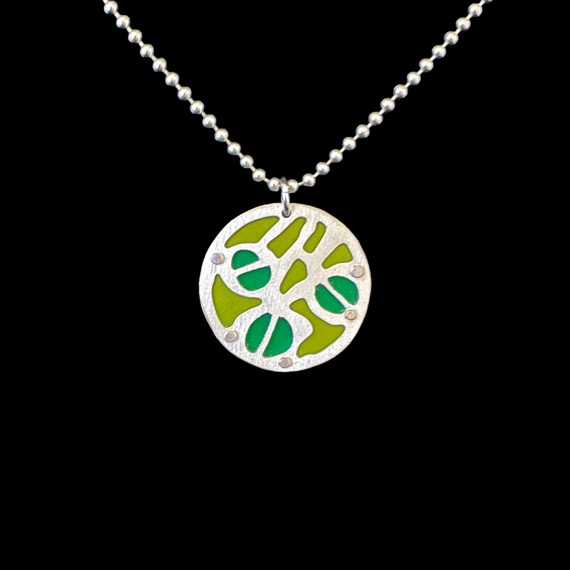Necklace Charms Two Tone Large