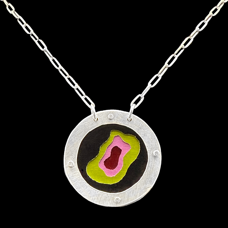 EVERLASTING GOBSTOPPER NECKLACE 1.25" 4-TONE