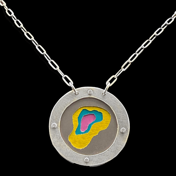 EVERLASTING GOBSTOPPER NECKLACE 1.25" 4-TONE