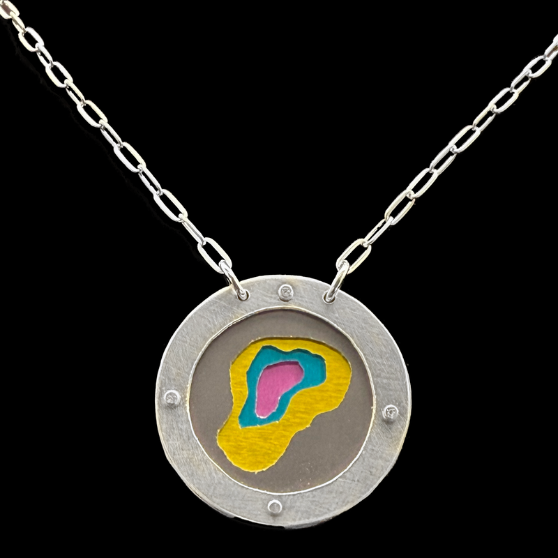 EVERLASTING GOBSTOPPER NECKLACE 1.25" 4-TONE