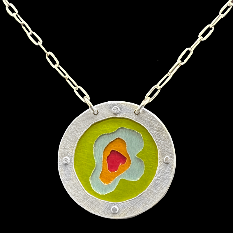 EVERLASTING GOBSTOPPER NECKLACE 1.25" 4-TONE