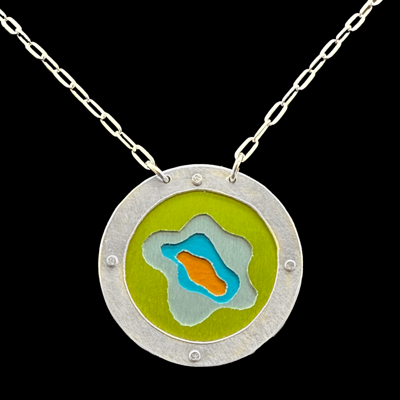 EVERLASTING GOBSTOPPER NECKLACE 1.5" 4-TONE