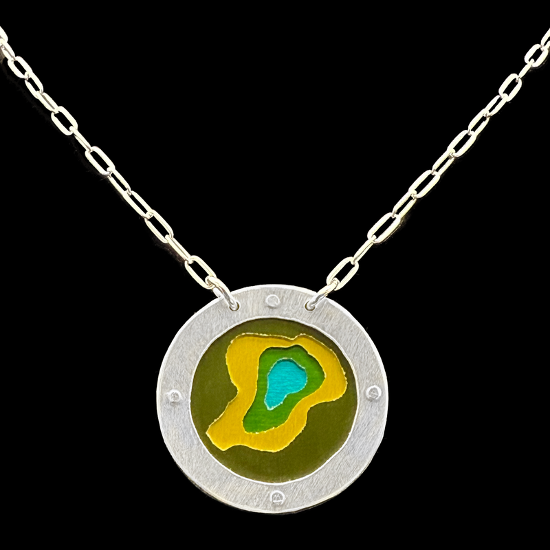 EVERLASTING GOBSTOPPER NECKLACE 1.25" 4-TONE