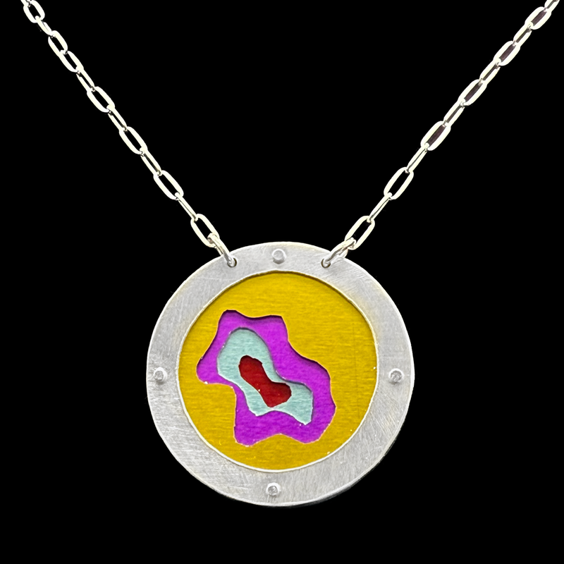EVERLASTING GOBSTOPPER NECKLACE 1.5" 4-TONE