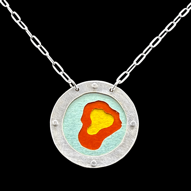 EVERLASTING GOBSTOPPER 3-TONE NECKLACE 1.25"