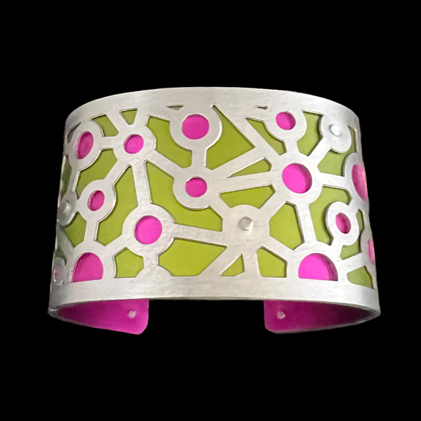 Medium Two Tone Atoms Cuff