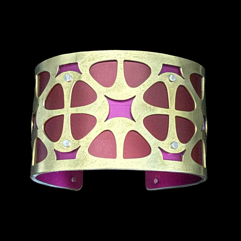 VIOLET CUFF TWO-TONE MEDIUM BRASS