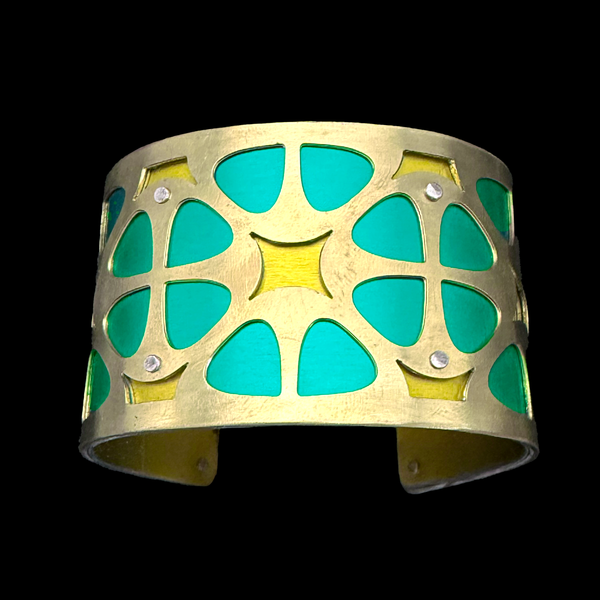 VIOLET CUFF TWO-TONE MEDIUM BRASS