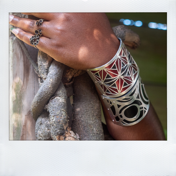 ORIGAMI CUFF TWO-TONE LARGE