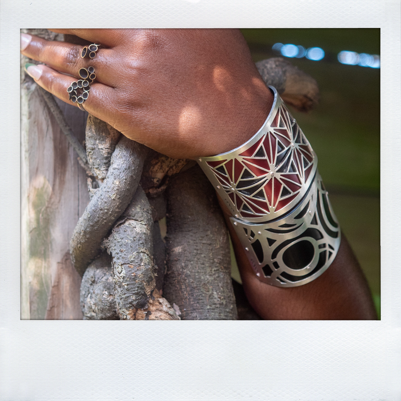 ORIGAMI CUFF TWO-TONE LARGE