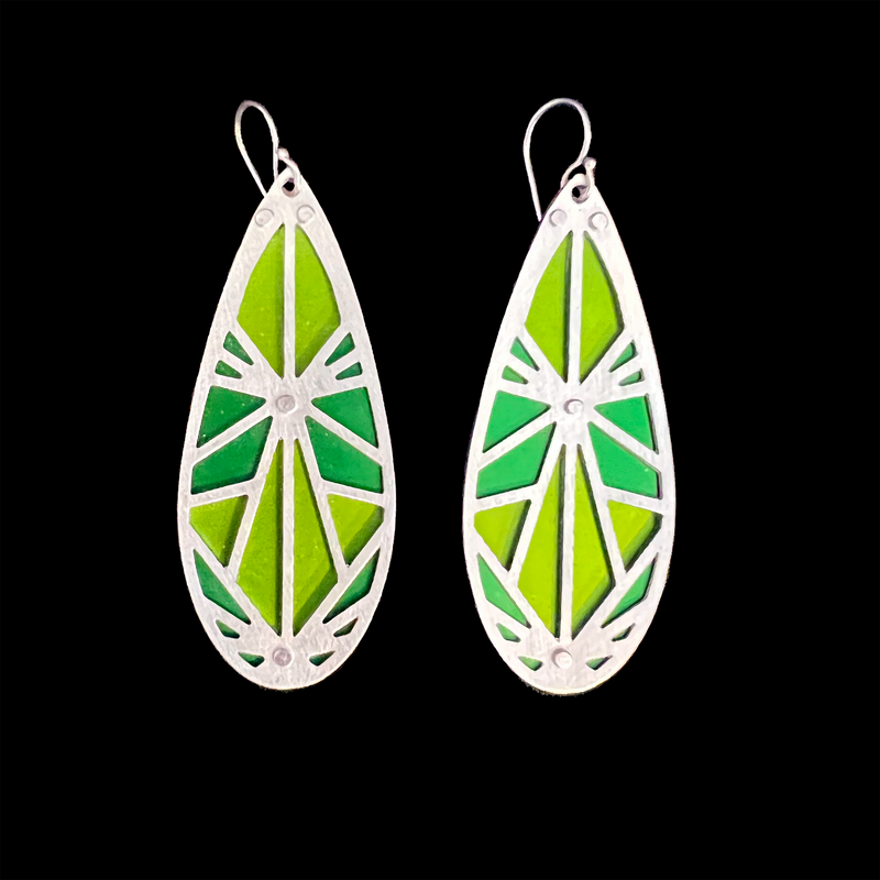 Origami Earrings 2-Tone