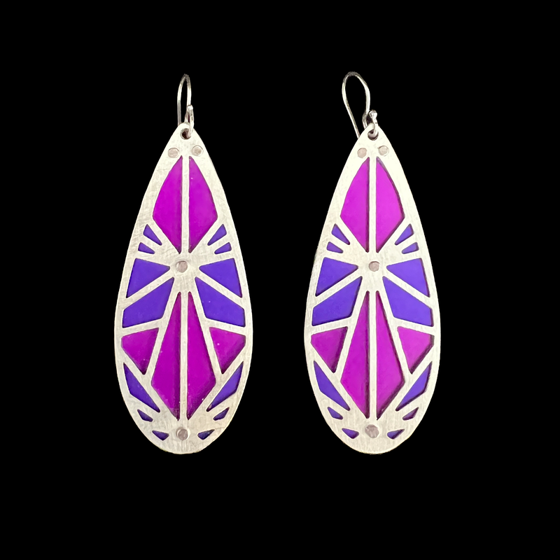 Origami Earrings 2-Tone