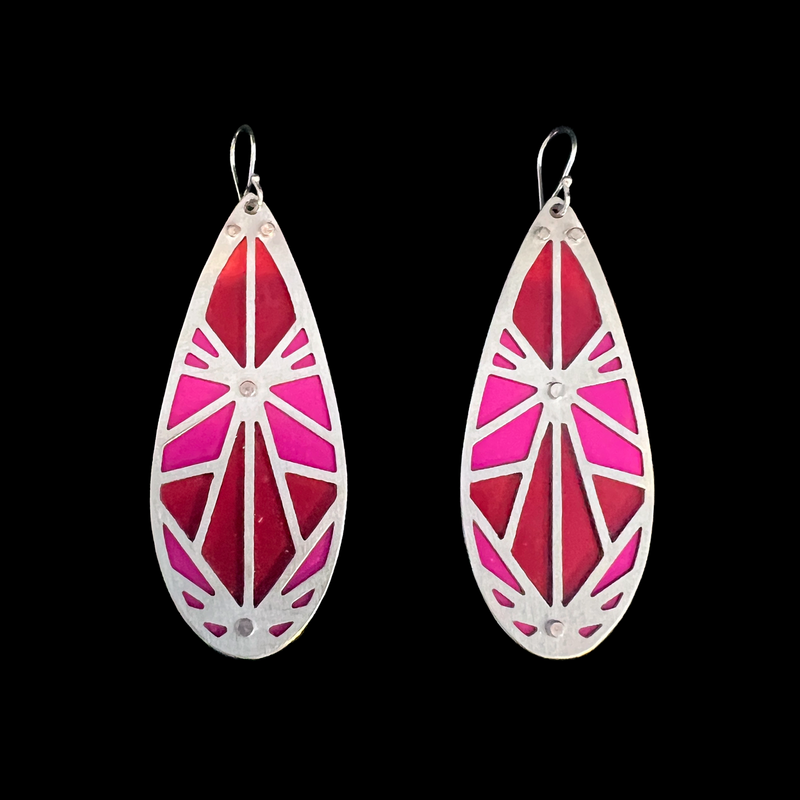 Origami Earrings 2-Tone