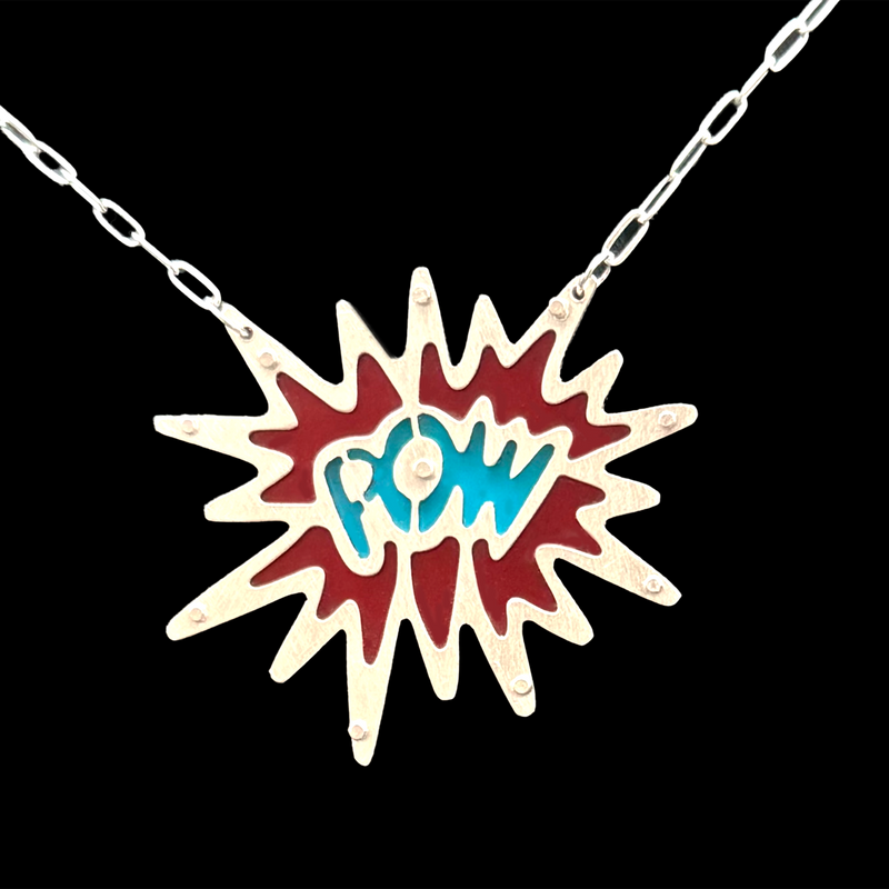 POW TWO TONE NECKLACE