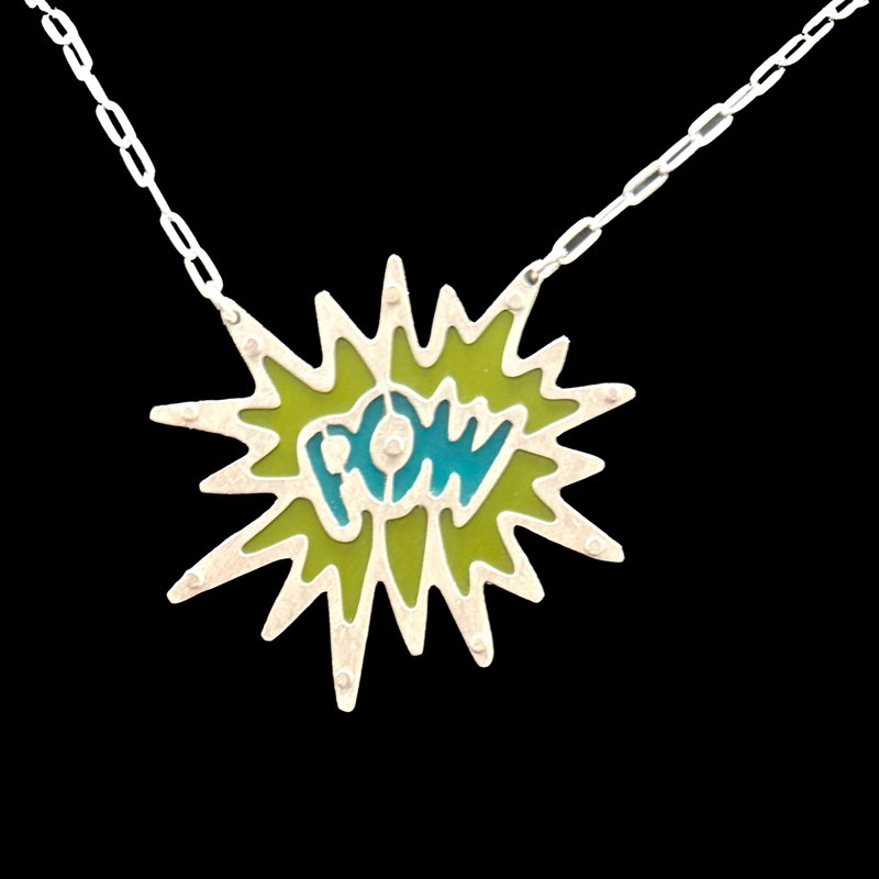 POW TWO TONE NECKLACE
