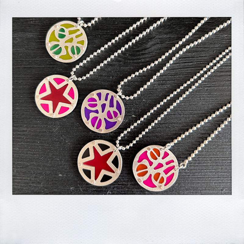 Necklace Charms Two Tone Large