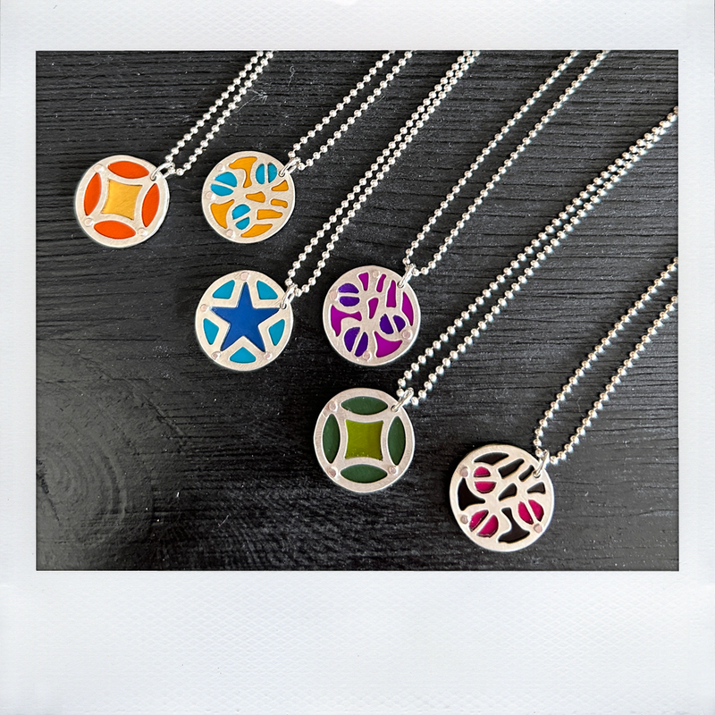 Necklace Charms Two Tone - Small