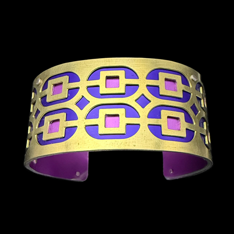 DOUBLE LINK TWO-TONE CUFF SMALL BRASS