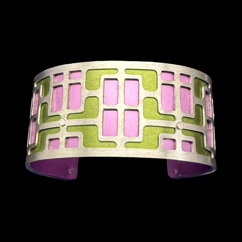 MID CENTURY MODERN CUFF TWO-TONE SMALL