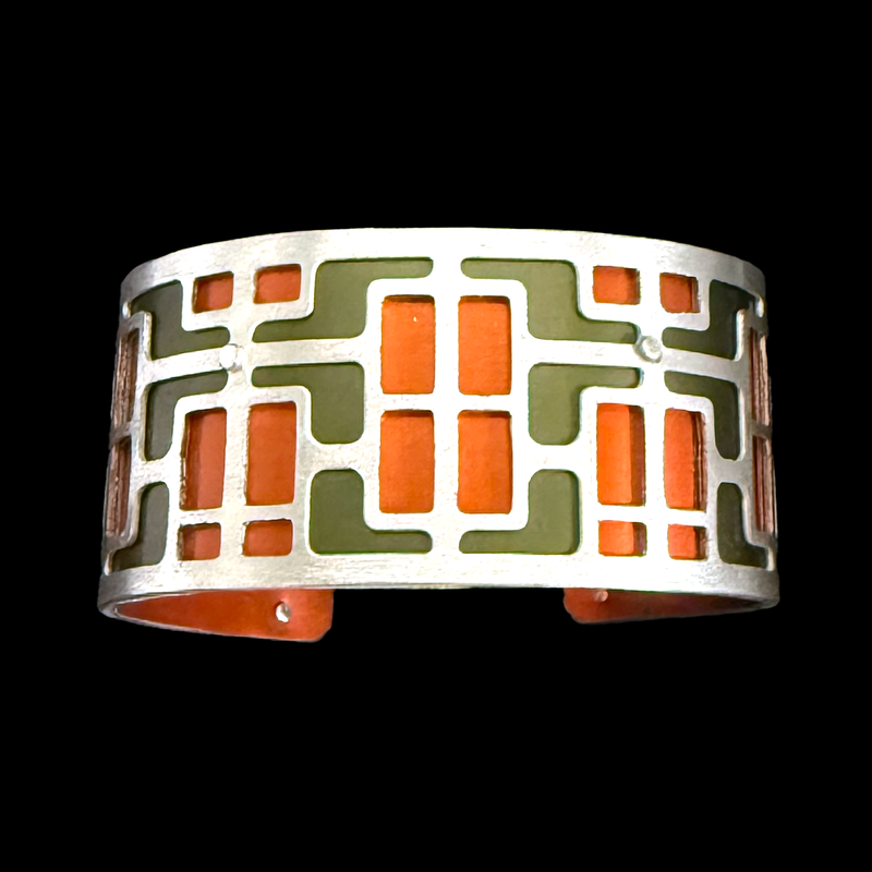 MID CENTURY MODERN CUFF TWO-TONE SMALL