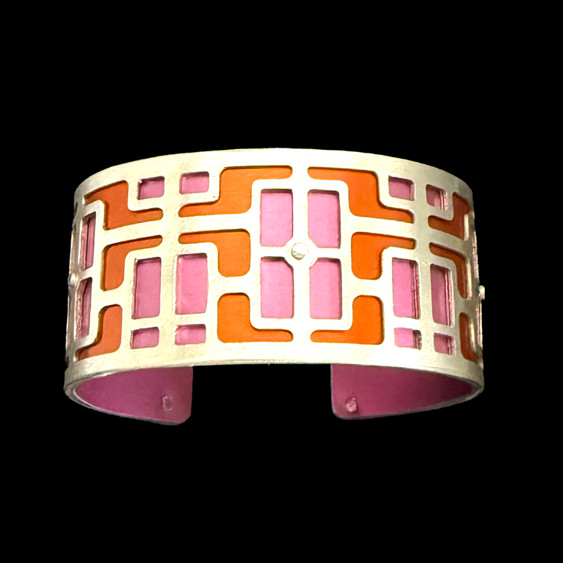 MID CENTURY MODERN CUFF TWO-TONE SMALL