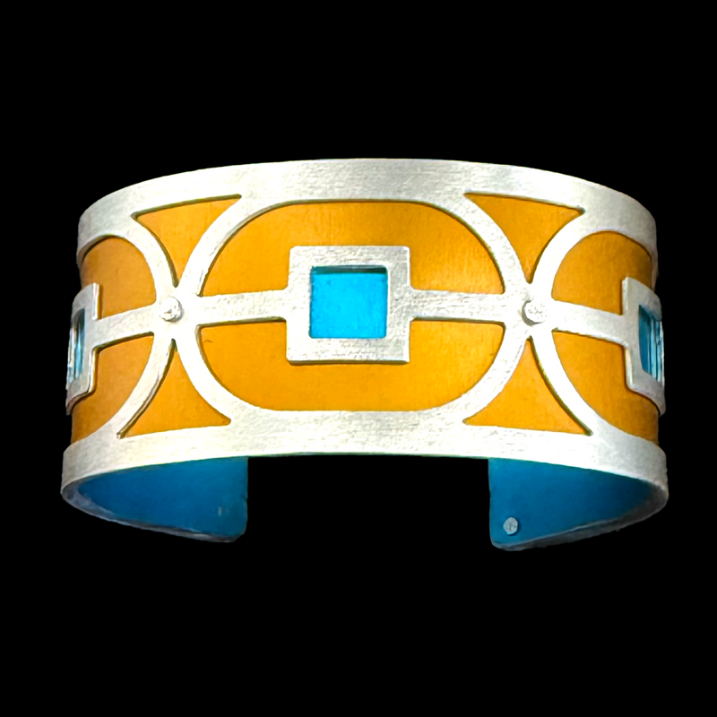 SINGLE LINK CUFF TWO-TONE SMALL