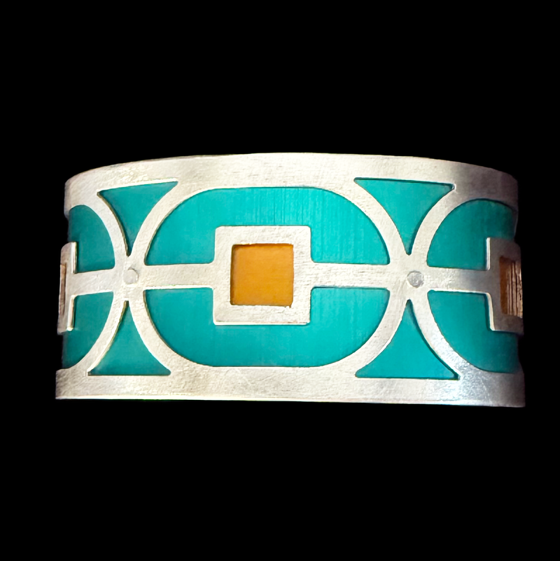 SINGLE LINK CUFF TWO-TONE SMALL
