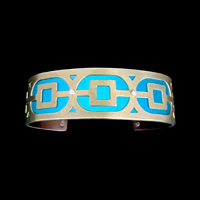 BRASS SINGLE LINK CUFF EXTRA SMALL