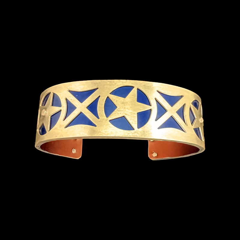 TINY STAR CUFF EXTRA SMALL BRASS